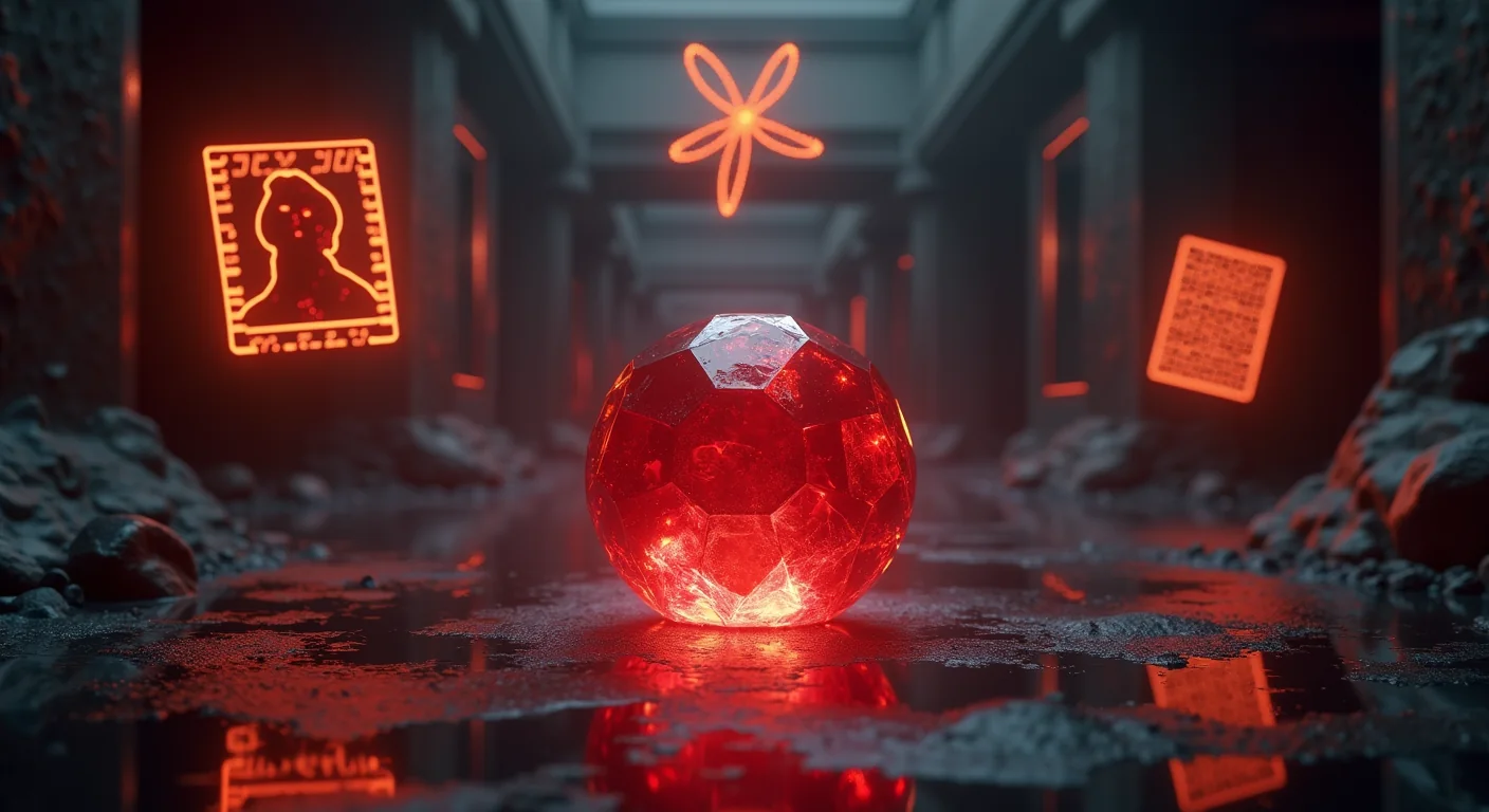 The Garnet generating images, video, 3D and text as light.